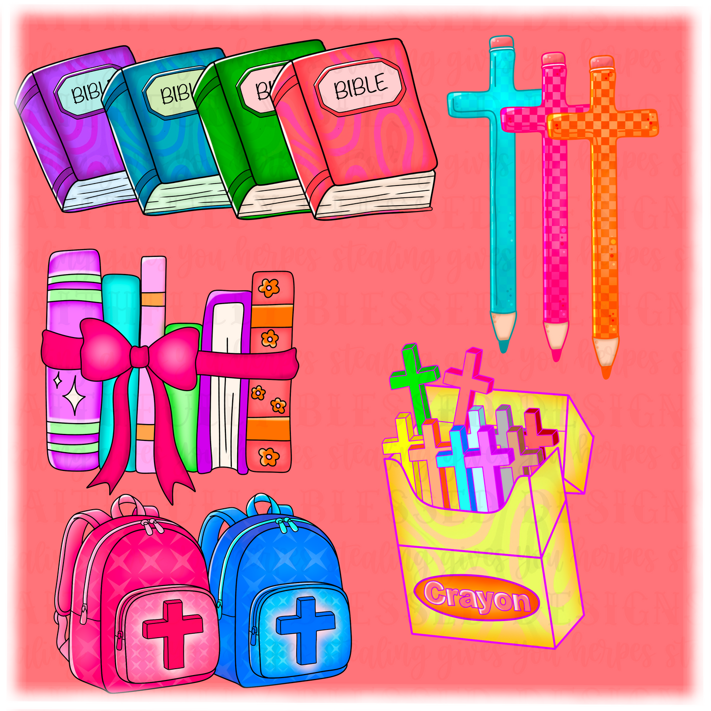 Faith back to school Clipart | digital download