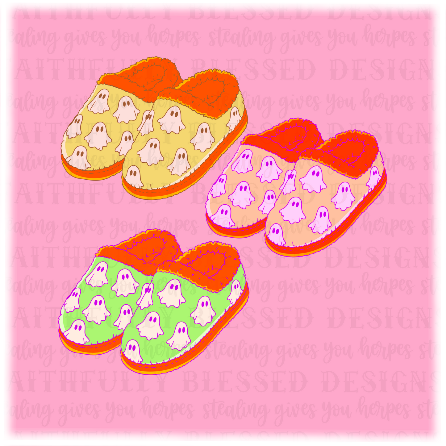 Spooky slippers Clipart FREEBIE