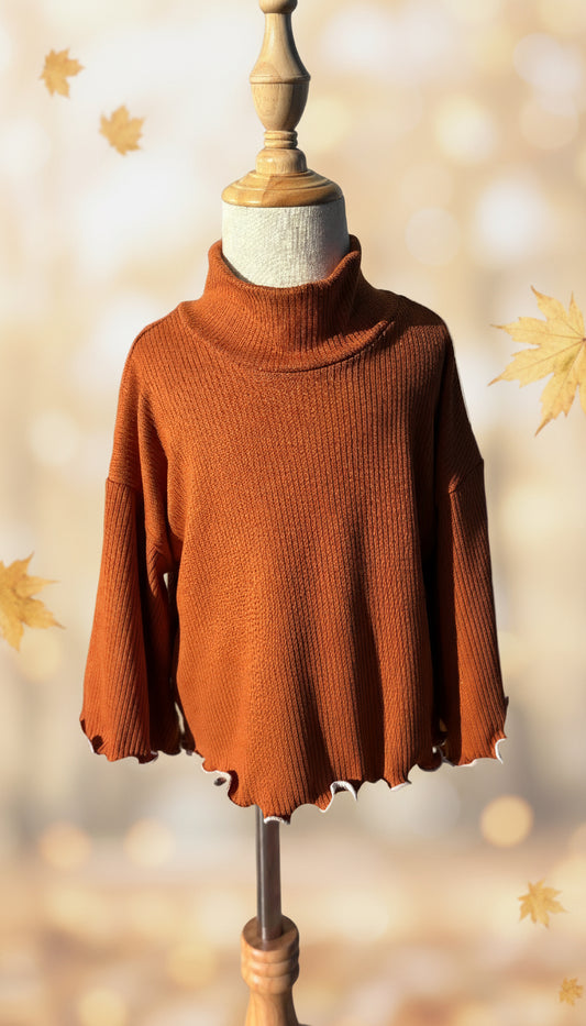 Brown Mock sweater