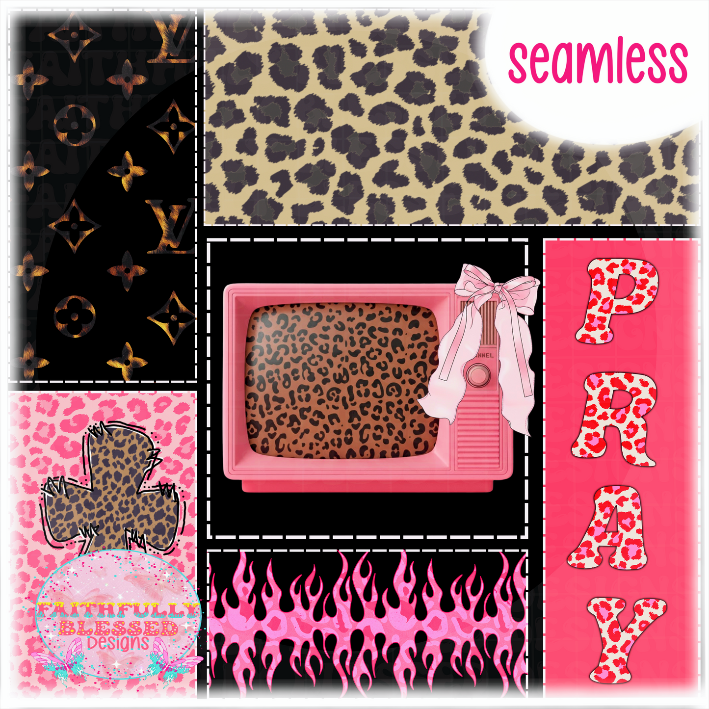 Faith cheetah seamless