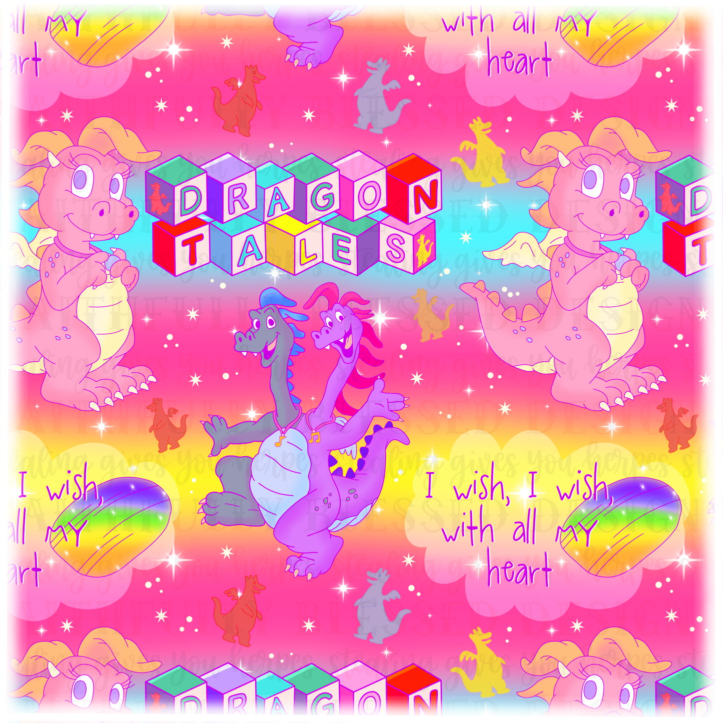 DT rainbow Colorway seamless | digital download