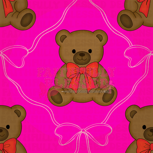 Bear pink seamless