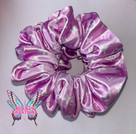 Boujee Purple Satin Scrunchie