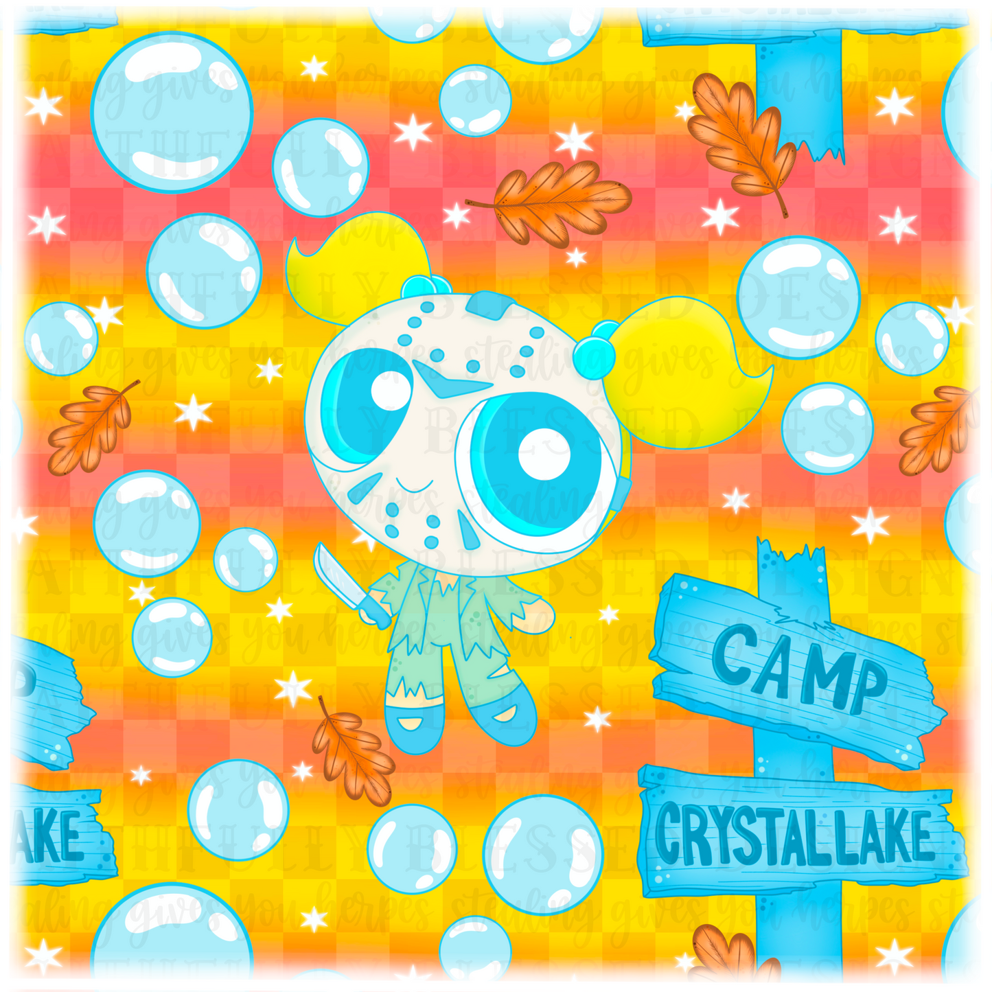 Jason Bubbles rainbow Seamless | digital download