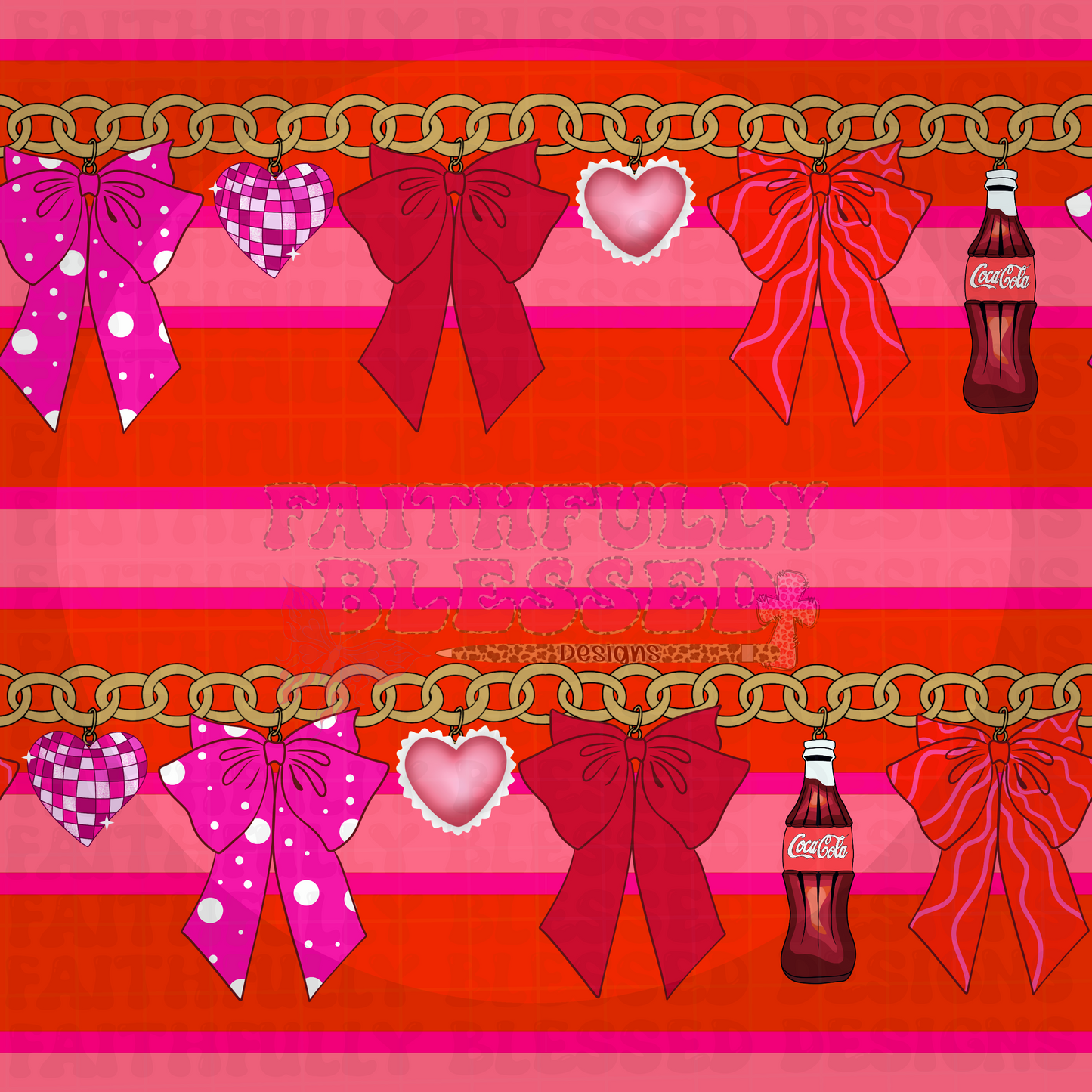 Valentines Coke Charm Seamless