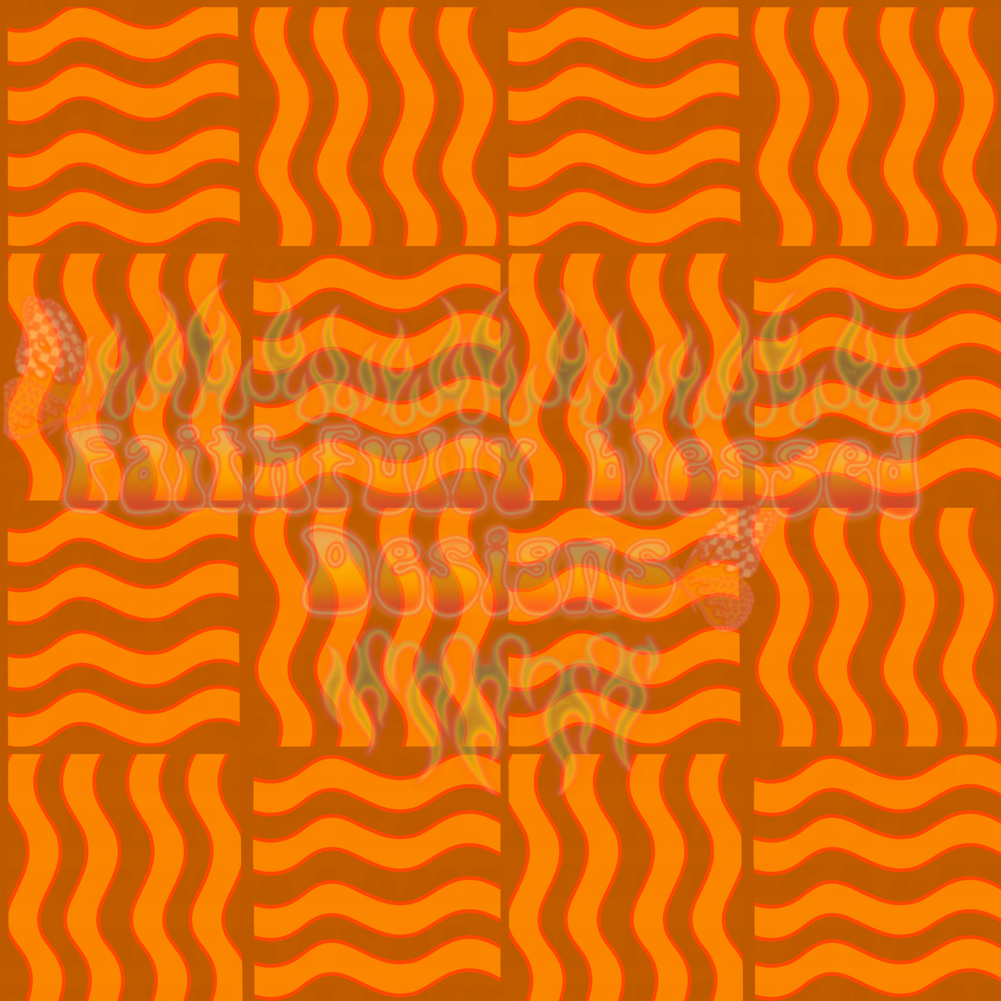 Retro groovy Seamless 2