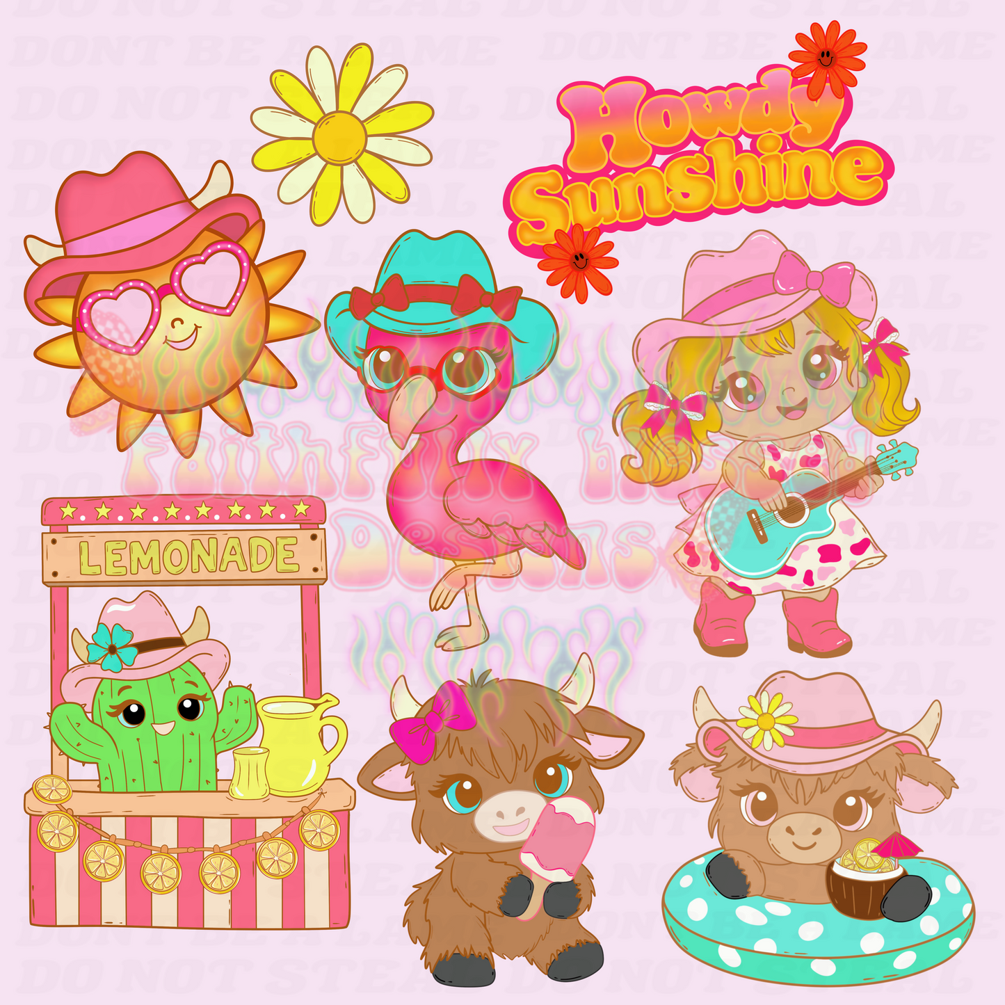 Howdy Sunshine CLIPART Bundle