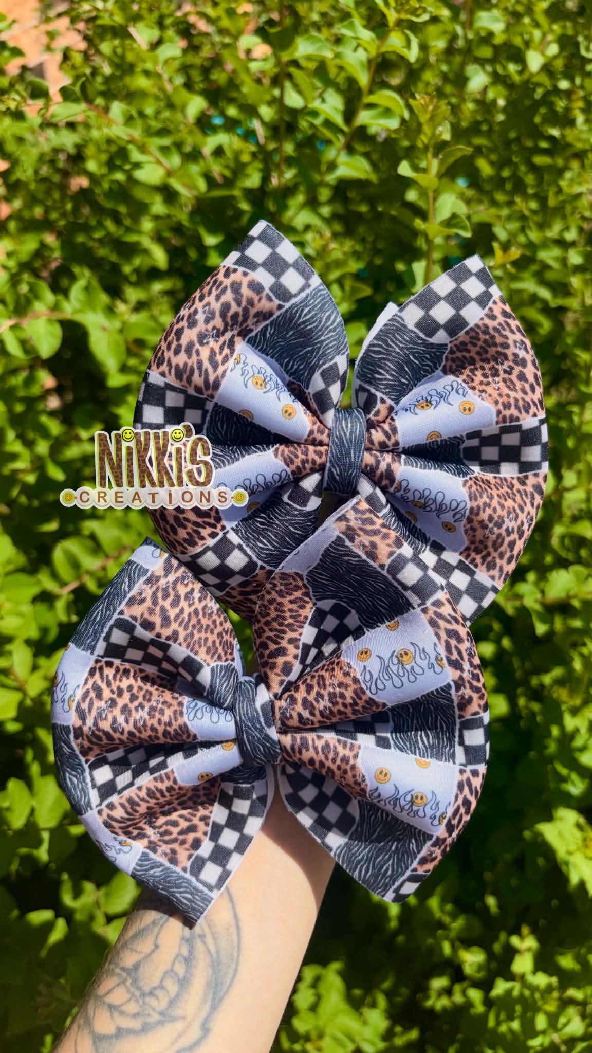 Classic cheetah & checkered piggie set
