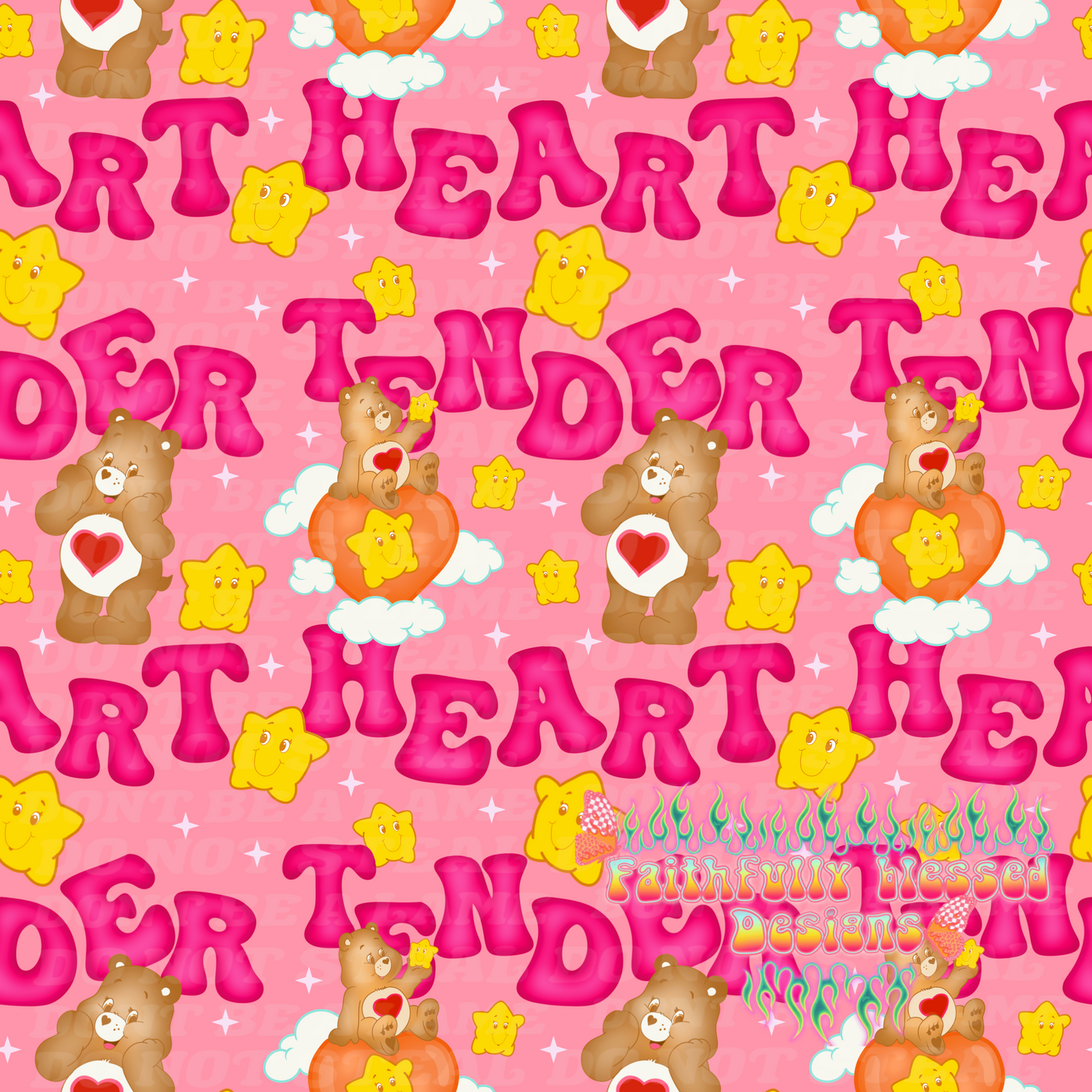 Tenderheart Bear Seamless