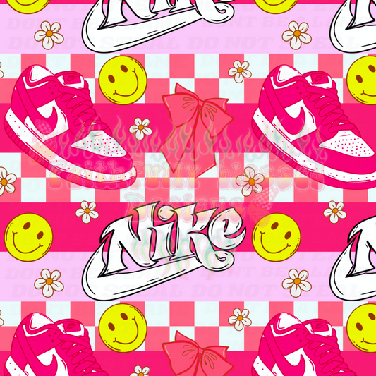 Girl Check Shoes Seamless