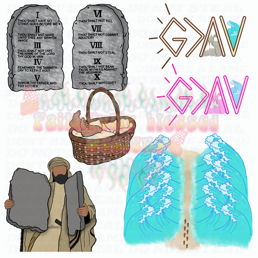 Walking with Moses CLIPART Bundle