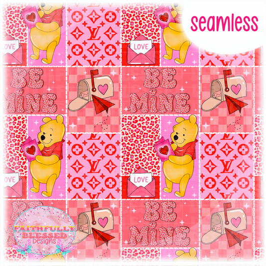Pink boujee Vday Seamless