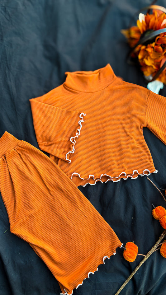 Mock Sweater and Flow Pants Set