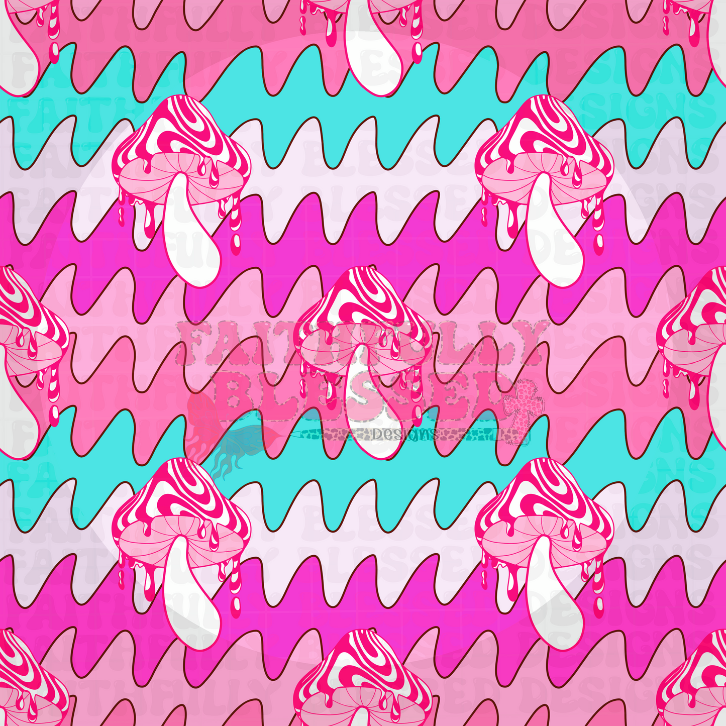 Drippy Mushroom Seamless
