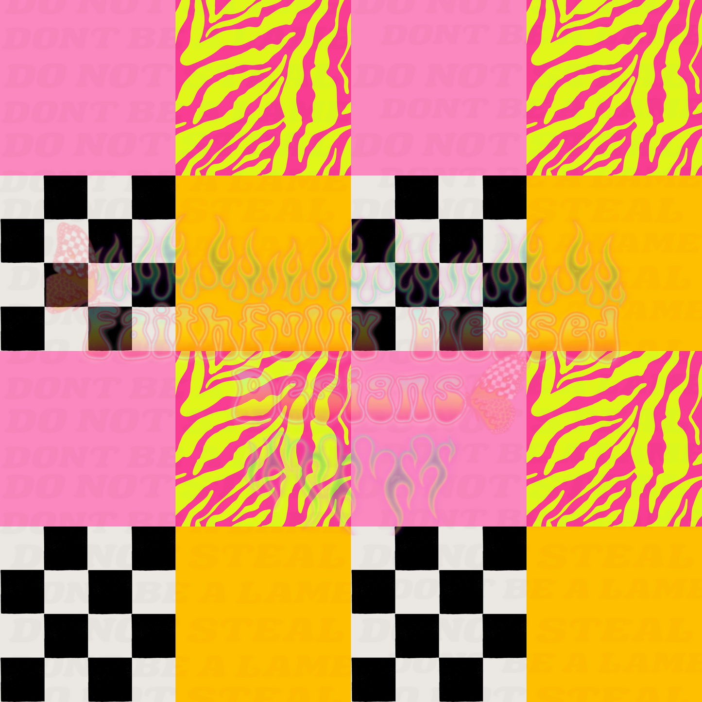 Funky Checkered Seamless