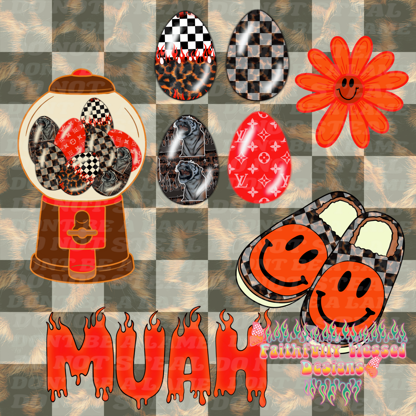 Easter egg clipart bundle