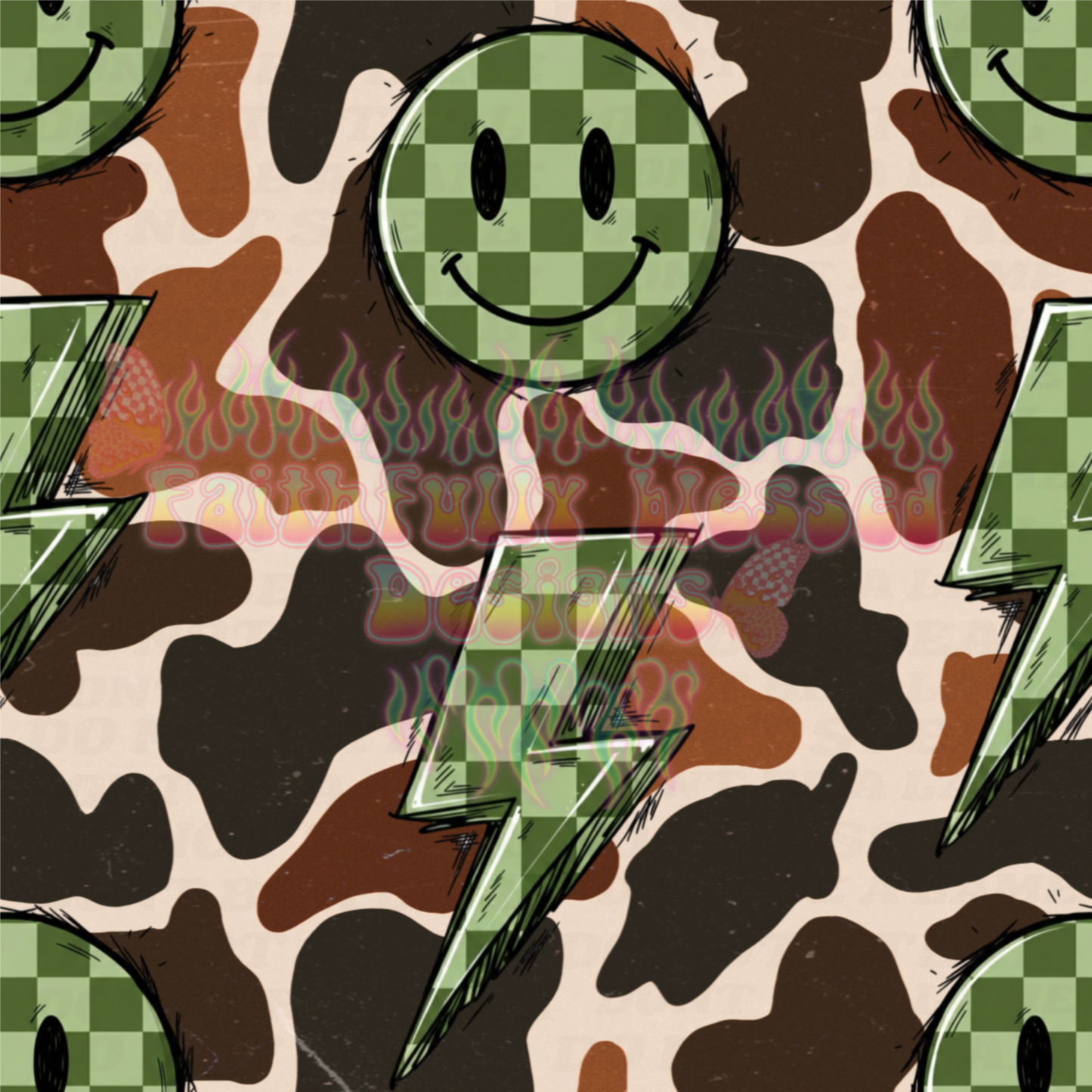 Checkered camo Seamless