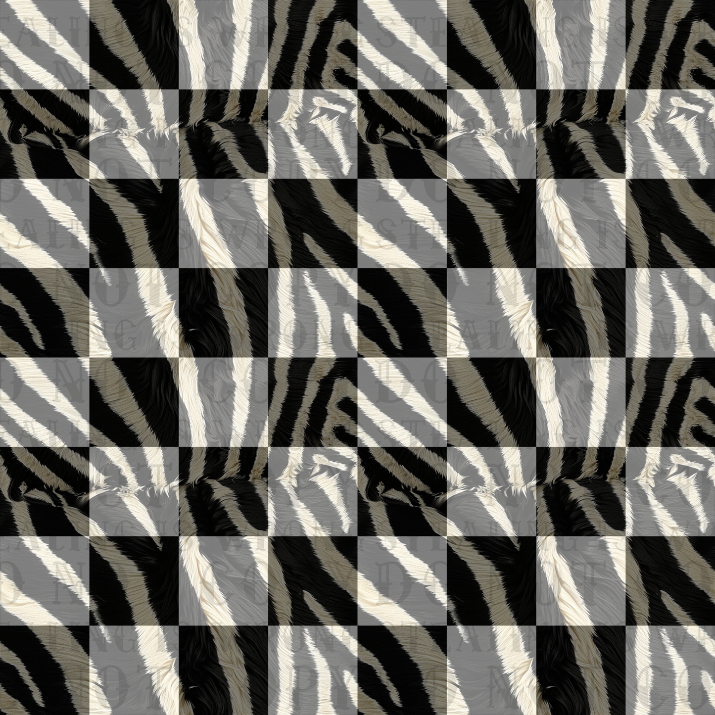 Zebra Checkered Seamless