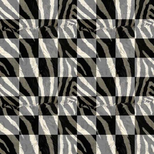 Zebra Checkered Seamless