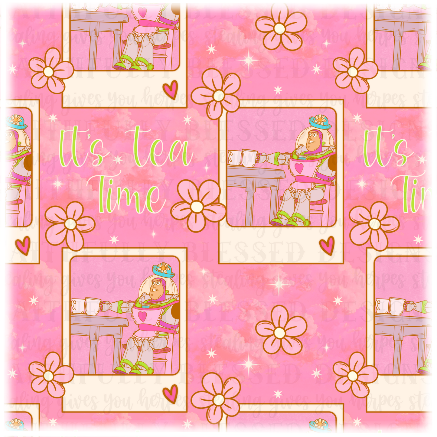 It’s Tea Time T5 | Seamless digital download