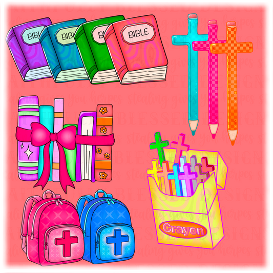 Faith back to school Clipart | digital download