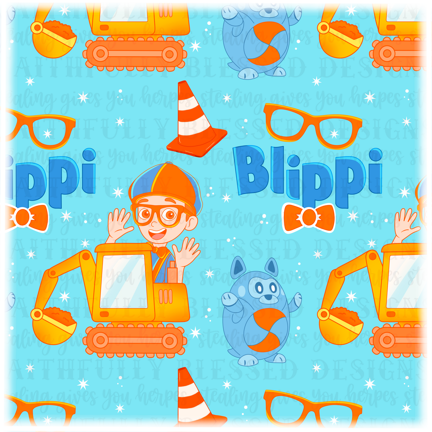 Blippi blue Colorway | digital download