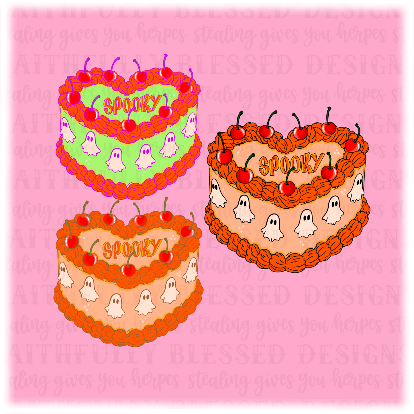 Spooky cake Clipart FREEBIE