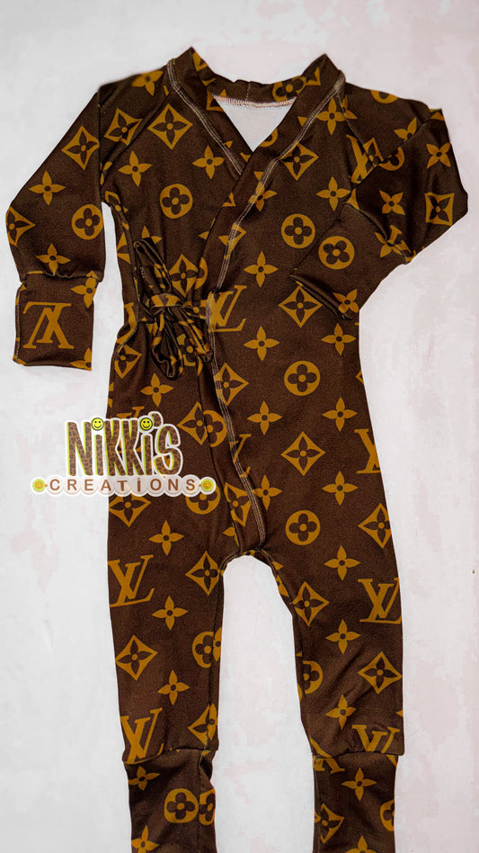 Boujee River Romper 6/9M